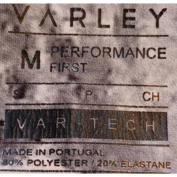 Varley Leggings Women's Small Var-Tech Black White Grey Marble Mesh Panels - Picture 2 of 13